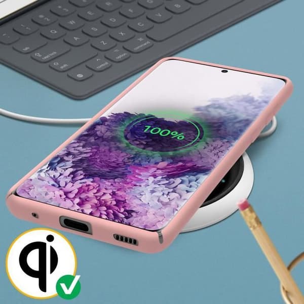 Cover - ADVARSE - Galaxy S20 Plus - Semi-hård - Silikone - Rosa Rosa