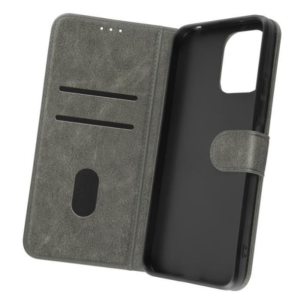 Etui til Xiaomi Redmi 12 - AVIZAR - Chesterfield - Lommevender - Video Support Funktion - Grå Grå
