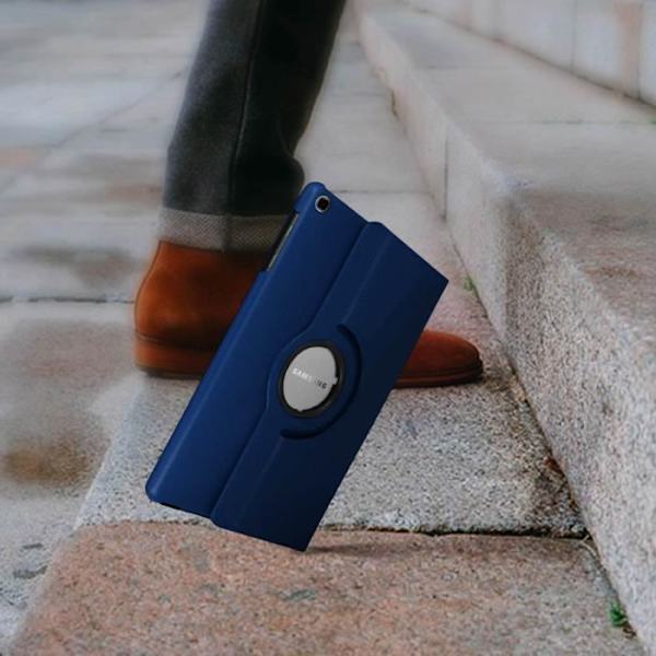 Etui - Integrerad - Samsung Galaxy Tab A 10.1 2019 - Rotationsstöd 360° - Fullständigt skydd - Mörkblå Mörkblå