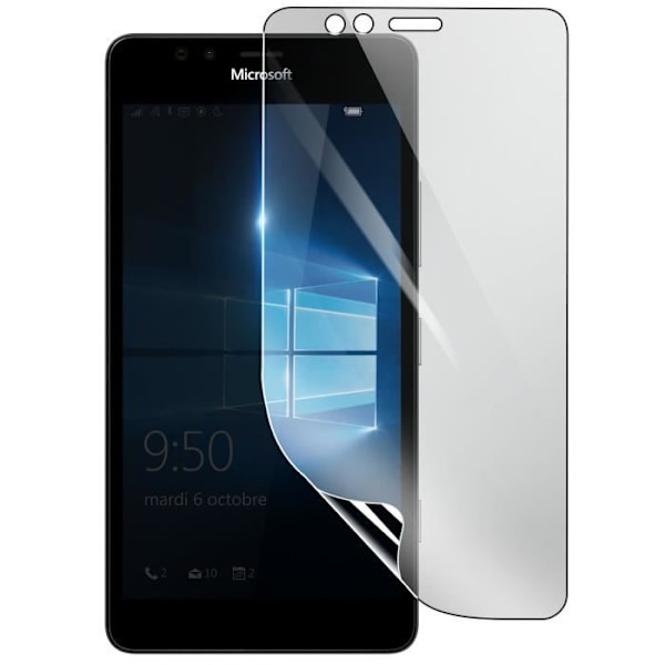 Näytönsuoja - 3MK - Lumia 950 - Iskunkestävä Hydrogeeli - Läpinäkyvä - Naarmuuntumaton Transparent