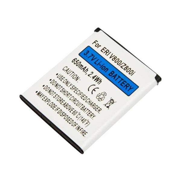 Erstatningsbatteri til SonyEricsson V800 / Z800i 3,7V Li-ion 650mAh Hvid Vit