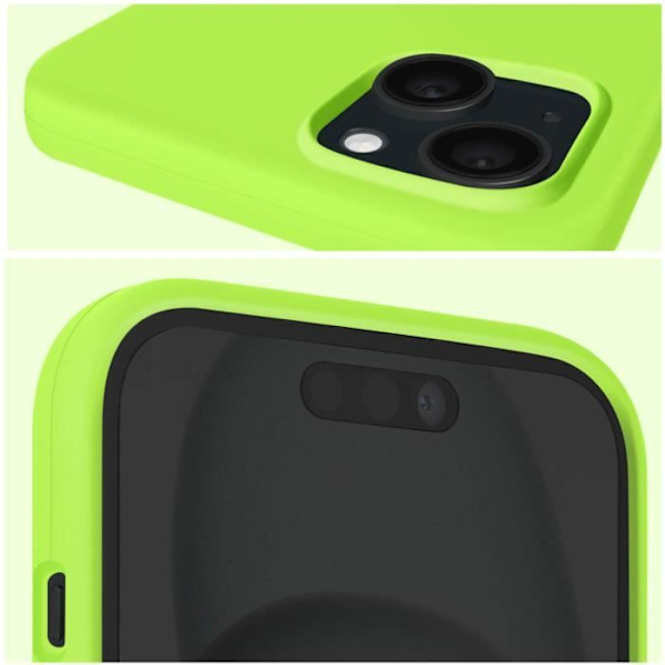Kotelo iPhone 15 Plus -puhelimelle - MOXIE - Puolijäykkä - Mikrokuituinen sisäpuoli - Vihreä Grön
