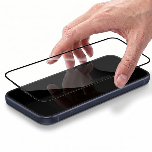 Skærmbeskyttelse til iPhone 17 Pro Max i Hærdet Glas 0.40mm Høj Modstand Sort Svart