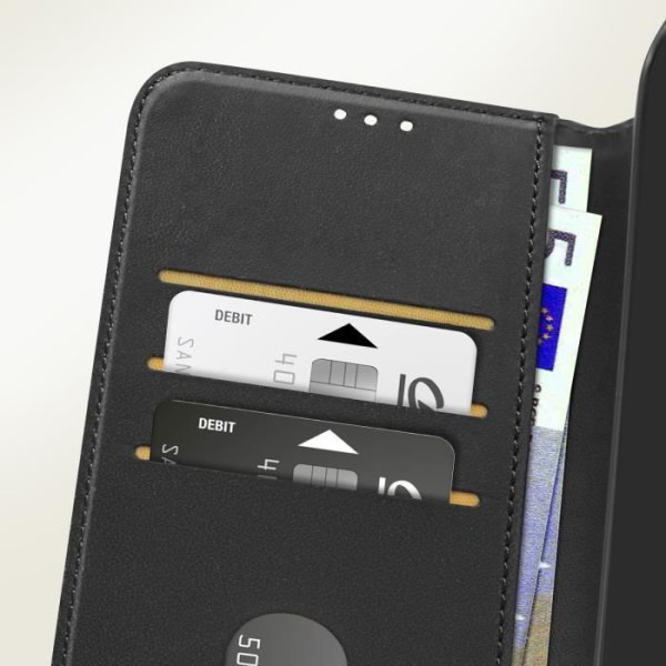 Fodral för Motorola Moto G54 Wallet Support Video Binfen Color Series Black