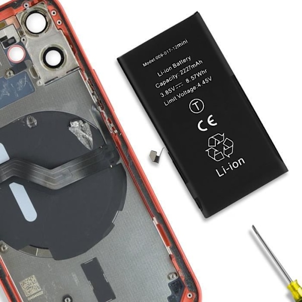 Akku - AVIZAR - BAT-PCB-12MI - PCB - 2227mAh - Musta Svart