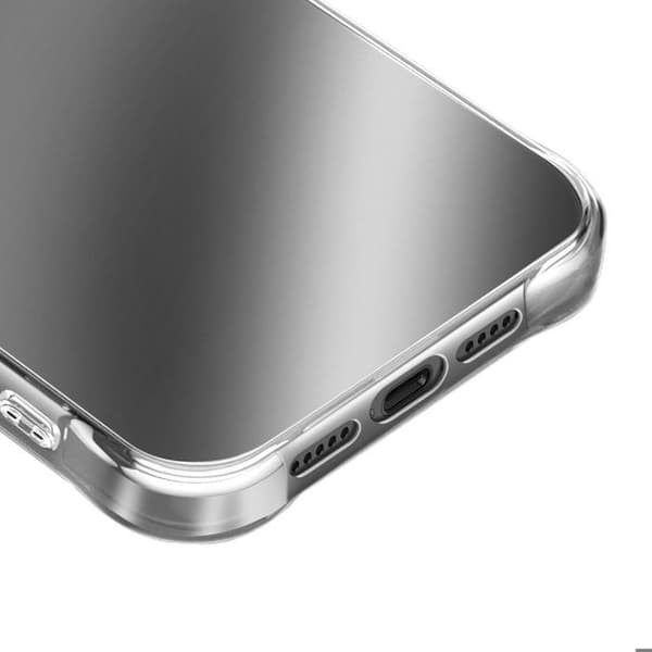 Cover til iPhone 17 Pro - AVIZAR - Stødabsorberende - Forstærkede hjørner - Gennemsigtig - Blød silikone Vit