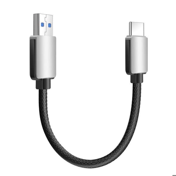 USB-kabel - AVIZAR - Mini USB-kablar till USB-C - 15cm - Pack om 5 - Snabbladdning Grå
