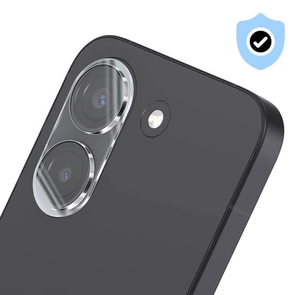 Poco X8 Pro:n läpinäkyvä monoblokki lasisuoja kameran objektiiville Vit