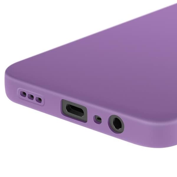 Coque - Oppo - A40 - Silikon Överdrag - Kamerablocket Skyddad - Lila Lila