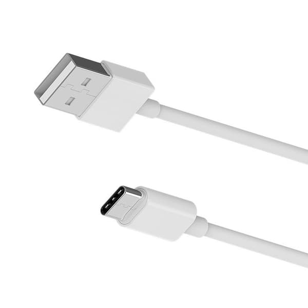 USB-A kabel - BOROFONE - USB-C - 1 m - Opladning og dataoverførsel - Hvid Hvid