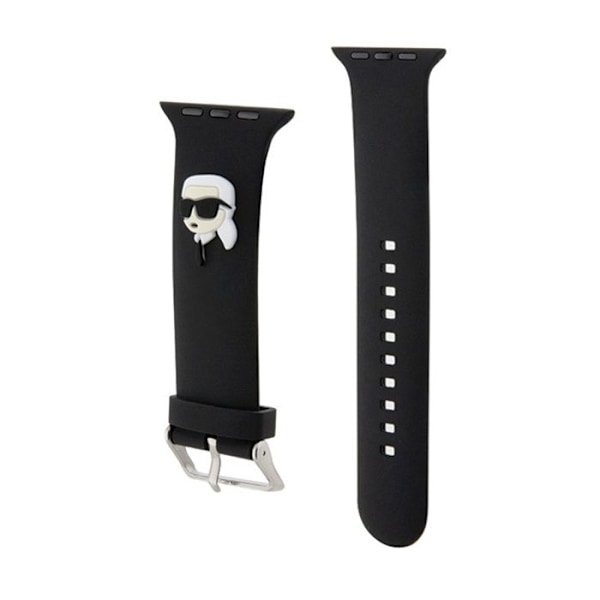 Karl Lagerfeld 3D gummi Karl Head NFT - Rem til Apple Watch 38/40/41 mm (sort)