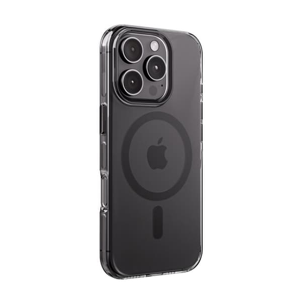 Coque iPhone 16 Pro Max MagSafe (svart) Crong Clear MAG Pro Sort