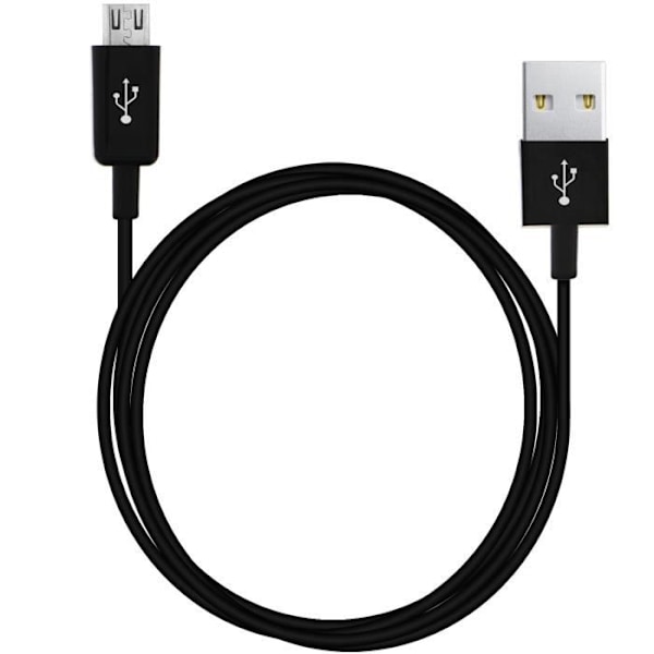 USB-kabel till Micro USB - Ej specificerad - 3 meter - Svart - Laddning och Överföring - Kontakt Svart