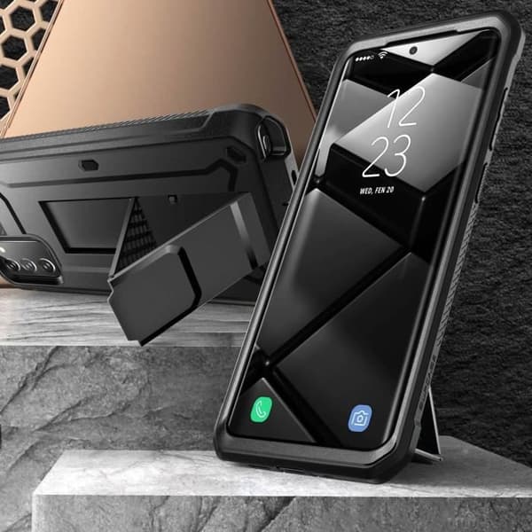Coque - Supcase - Unicorn Beetle Pro - Galaxy Note 20 Ultra - Sort - Fuld beskyttelse - Bælteklips Svart