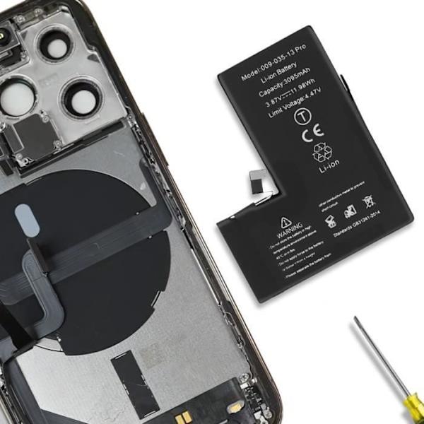 Lithium Ion Decode PCB Version Batteri til iPhone 13 Pro - Sort - 3095mAh Svart