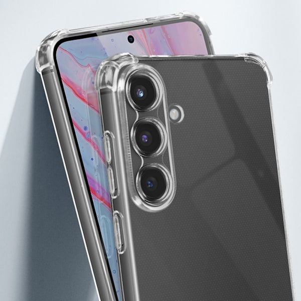 Skydd för Samsung Galaxy S25 Plus Stöttålig Flexibel Med Förstärkta Kantar Transparent Transparent