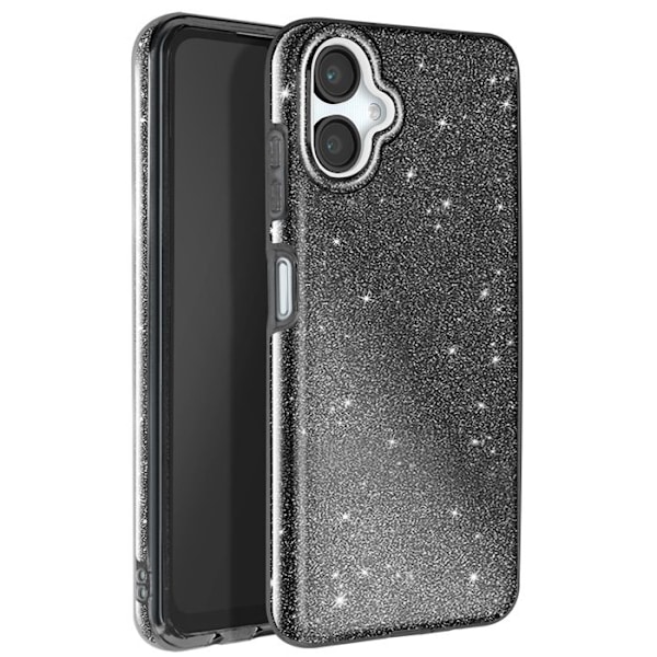 Glitrende Stødsikker Etui til Samsung Galaxy A06 Sort Svart