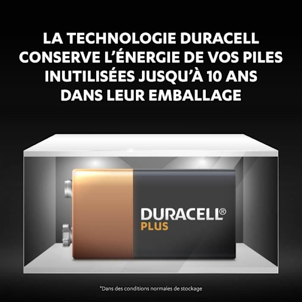 Duracell Plus 9V alkaliparistot, 6LR61 MN1604, 2 kpl