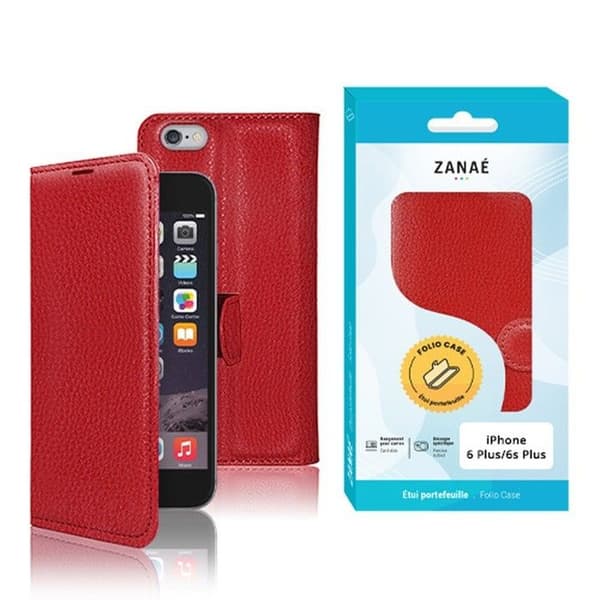 Pungetui - ZANAÉ - iPhone 6 Plus / 6s Plus - Rød - Elegant beskyttelse - Kortopbevaring Röd