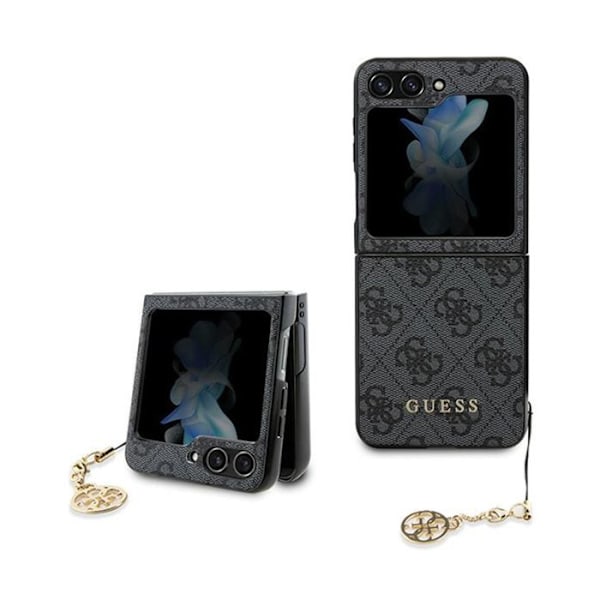 Guess 4G Charms Collection - Etui til Samsung Galaxy Z Flip 5 (grå)