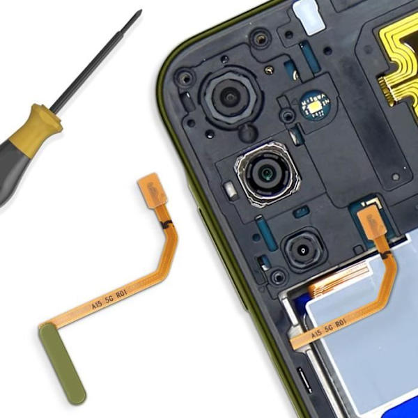 Sormenjälkilukija Samsung Galaxy A15 Original Samsung Green -puhelimeen Grön