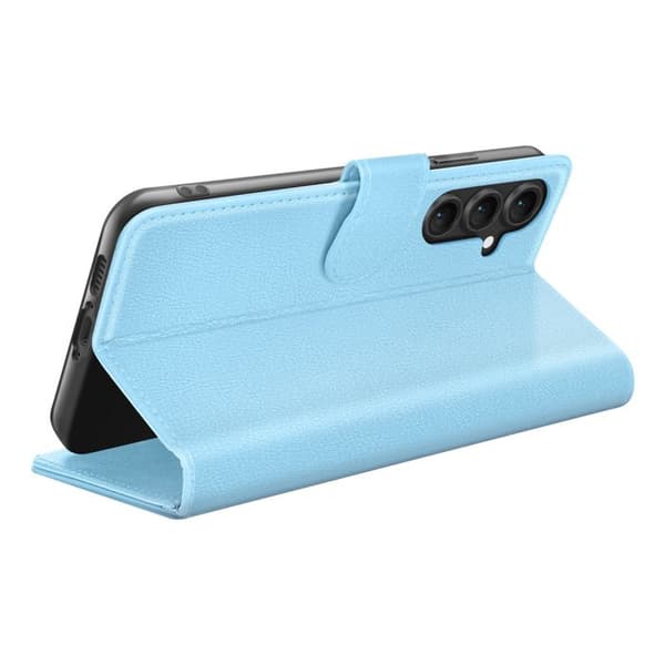 Pungetui - ZANAÉ - Galaxy S23 FE - Lys blå - Video støtte - Magnetisk flap Blå