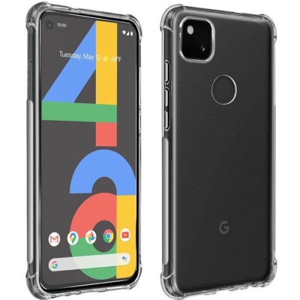 Google Pixel 4A Protection Pack -pehmeä kotelo + läpinäkyvä karkaistu lasi