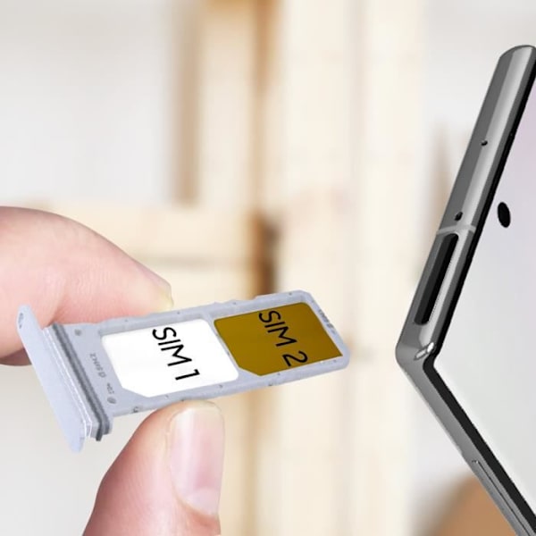 Udskiftning til SIM-kortbakke - Samsung Galaxy Note 10 - Hvid - 2 Nano SIM-slots - CE- og RoHS-kompatibel Vit
