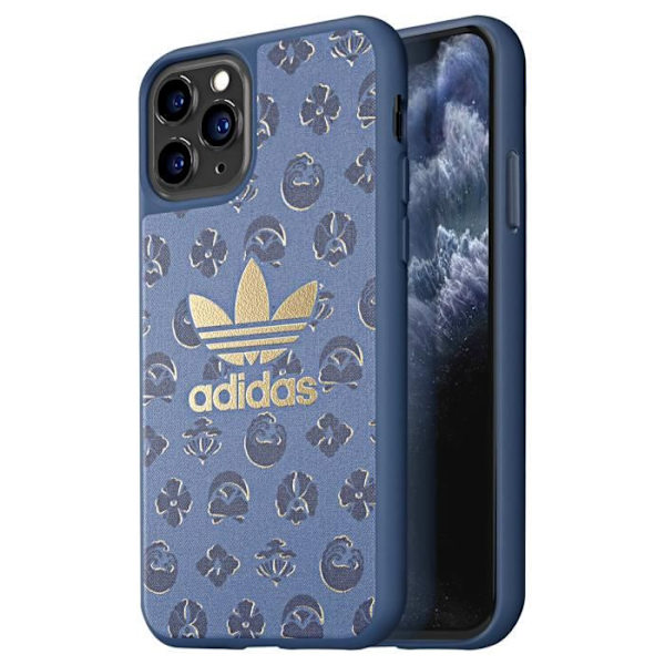 Adidas Shibori Collection iPhone 11 Pro Hard Case - Hævede kanter - Midnatsblå Blå