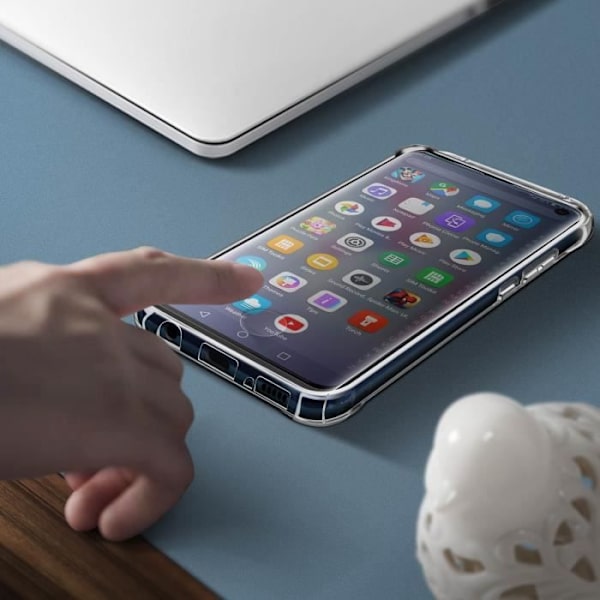Skyddspaket - AVIZAR - Samsung Galaxy S10e - Flexibelt Skal - Härdat Glas - 360° Skydd Transparent