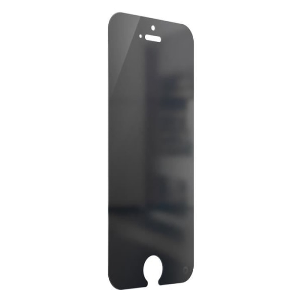 Beskyttelsesfilm - FORCE GLASS - iPhone 5, 5C, 5s, SE 2016 - Anti-spion - 9H+ hærdet glas - Livstidsgaranti Svart