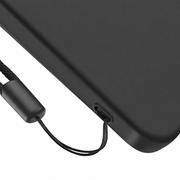 Cover til Galaxy S26 Plus Mat Finish med Hævede Kanter og Sort Rem Sort