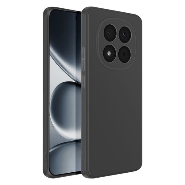 Silicone Cover til Redmi Note 15 Pro 5G, Stødabsorberende, Olieforsinket, Sort Svart
