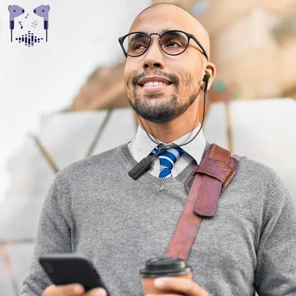 Hörlurar Headset Bluetooth Lavalier mikrofondesign Autonomy 5h Defunc Svart