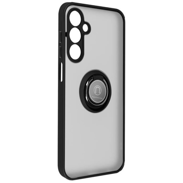 Taske til Samsung Galaxy A25 5G - AVIZAR - Ringrip - Metal Ring Support Funktion - Sort Svart