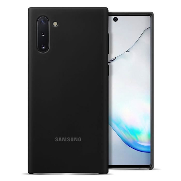 Coque - Samsung - Galaxy Note 10 - Silikongel - Stötabsorberande skydd - QI-laddning Svart