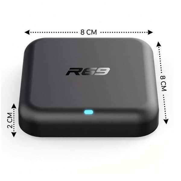 4K Android 14 Wi-Fi 6 Multimedia TV -kotelo ääni-ohjaimella musta