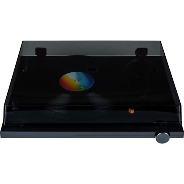 THOMSON TT700 - Premium 33 ja 45 rpm vinyylilevysoitin - AT91 Audio Technica -lukupää - Luistelunesto - Musta
