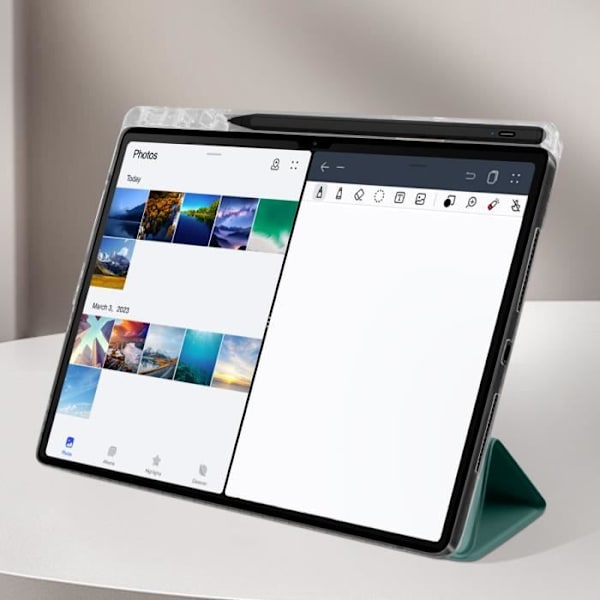 Trifold skal för Huawei MatePad Pro 13.2 - AVIZAR - Mörkgrön - Flerpositionsstöd Grön