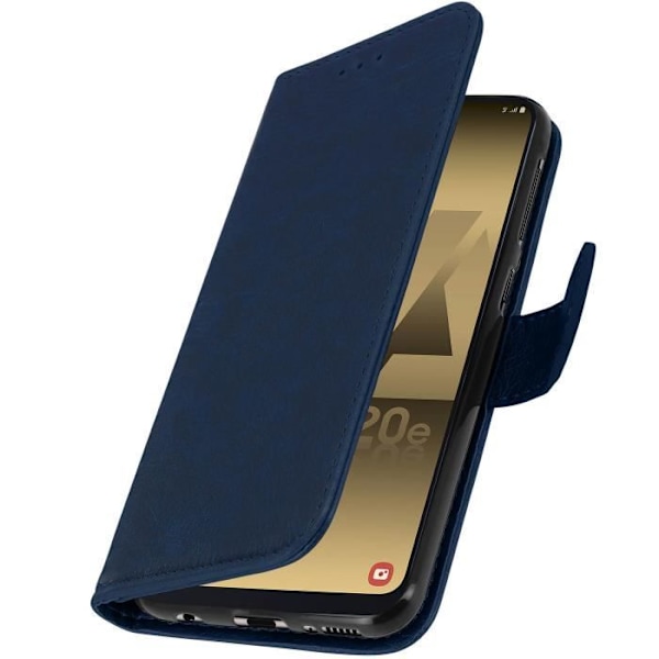 Hus för Samsung Galaxy A20e - AVIZAR - Kortfodral - Silikongel - Nattblå - Mjuk Midnattsblå