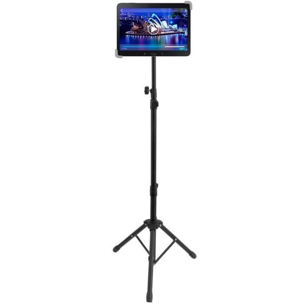 Universelt stativ - AVIZAR - Rotérbart 360° - Til tablet 7' til 13' - Højde 1,30 m - Farve Sort