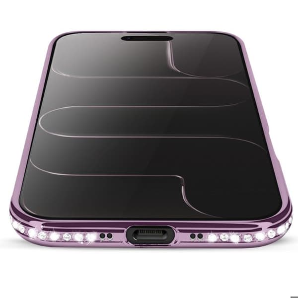 Coque Magsafe - AVIZAR - iPhone Air - Lilla - Strassé - Stødbeskyttelse Lila