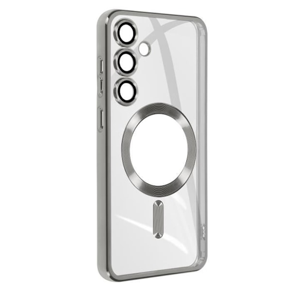 MagSafe Taske til Samsung S23 FE i Silver Chrome Contour Silikone