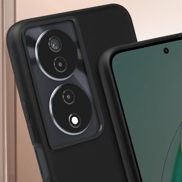 Älypuhelinkotelo - JAYM - Honor 90 Smart - Soft Touch - Irrotettava johto - Musta Svart