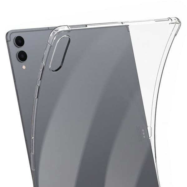 Silicone Cover til Galaxy Tab S12 Plus med Forstærkede Hjørner, Transparent Vit