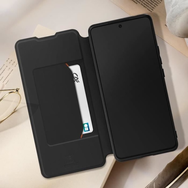 Cover til Xiaomi Redmi Note 13 4G - XIAOMI - Kortholder - Sort - Tynd og let Svart