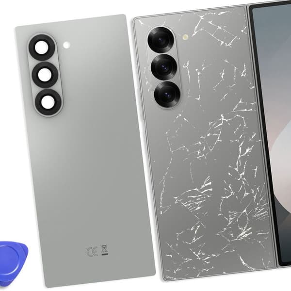 Bakre glas för Samsung Galaxy Z Fold 6 Original Service Pack Samsung Grå Grå