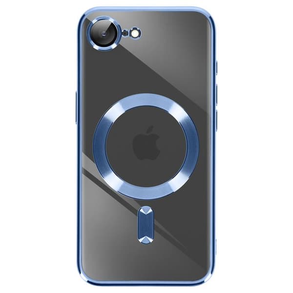 iPhone 17e cover med kromkant, MagSafe-kompatibel, blå Blå