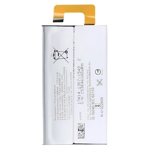 Internt batteri AVIZAR til Sony Xperia XA1 Ultra - 2700mAh - Hvid - BAT-COMP-XA1UL Vit
