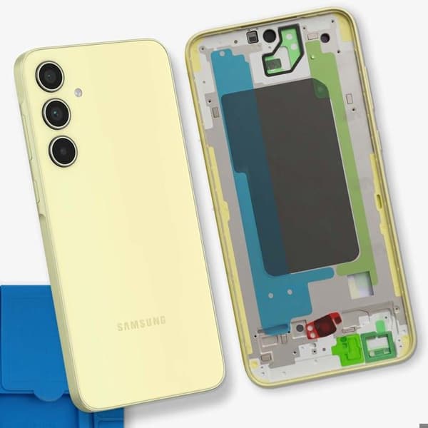 Erstatningscentralchassis til Galaxy A35 Grøn Grön